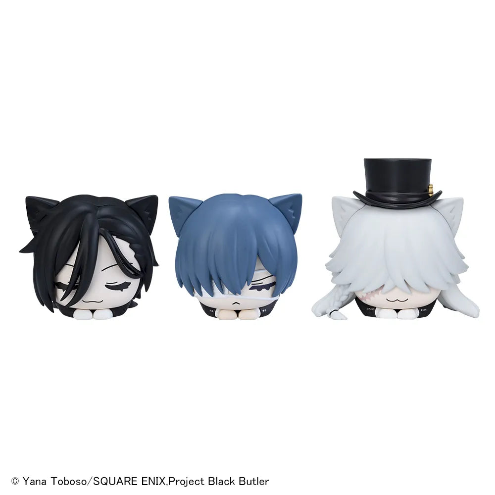 Sega Prize Black Butler: Public School Arc Sebastian Michaelis & Ciel Phantomhive & Undertaker Ohiruneko Figure main product photo