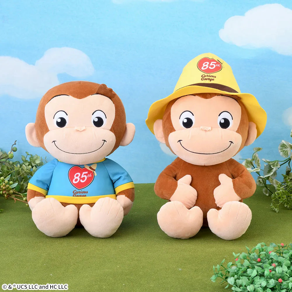 Sega Prize Curious George 85th Anniversary T-Shirt and Yellow Hat Potteri Large Plush main product photo