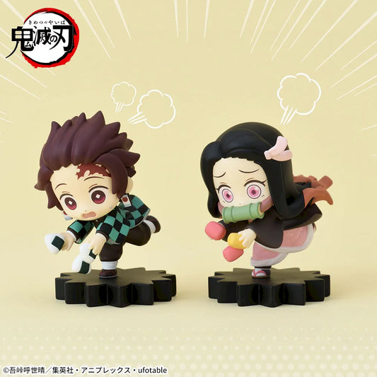 Sega Prize Demon Slayer: Kimetsu no Yaiba Tanjiro Kamado & Nezuko Kamado Vol. 1 mOH!ment Figure main product photo