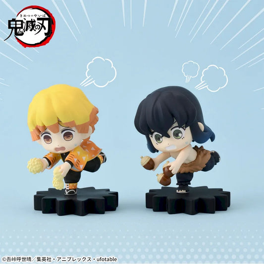 Sega Prize Demon Slayer: Kimetsu no Yaiba Zenitsu Agatsuma & Inosuke Hashibira Vol. 2 mOH!ment Figure main product photo