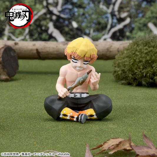 Sega Prize Demon Slayer: Kimetsu no Yaiba Zenitsu Agatsuma Hashira Training Ver. Chokonose Mini Figure main product photo