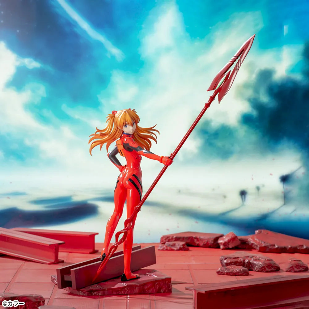 Sega Prize Evangelion: 3.0+1.0 Thrice Upon a Time Asuka Shikinami Langley with Spear of Cassius Luminasta Figure main product photo