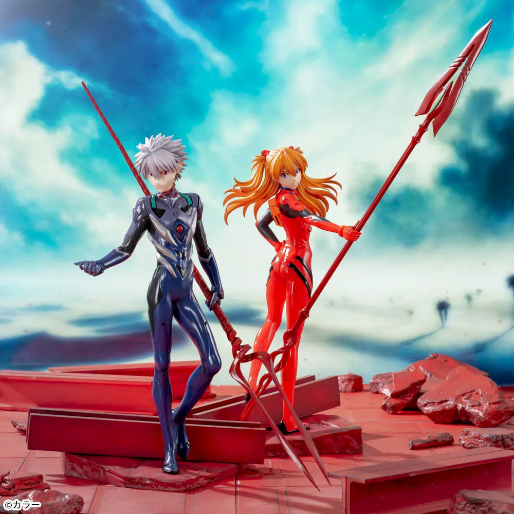 Sega Prize Evangelion: 3.0+1.0 Thrice Upon a Time Kaworu Nagisa with Spear of Longinus Luminasta Figure alternate product photo 5
