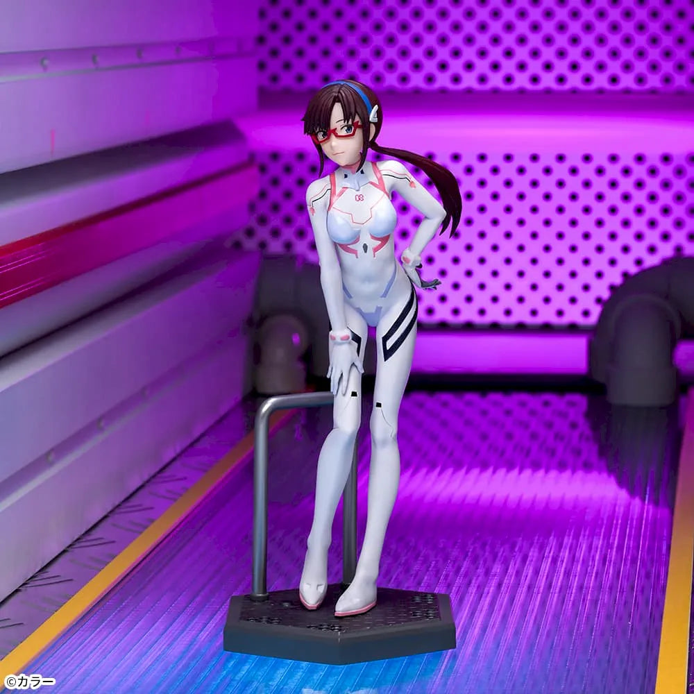 Sega Prize Evangelion: 3.0+1.0 Thrice Upon a Time Mari Makinami Illustrious White Plugsuit Ver. Luminasta Figure main product photo