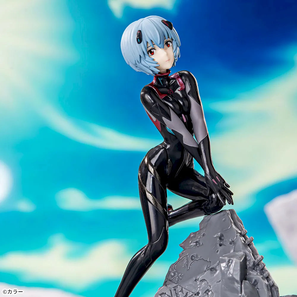 Sega Prize Evangelion: 3.0+1.0 Thrice Upon a Time Rei Ayanami Tentative Name 30th Anniversary Ver. Luminasta Vignetteum Figure alternate product photo 3