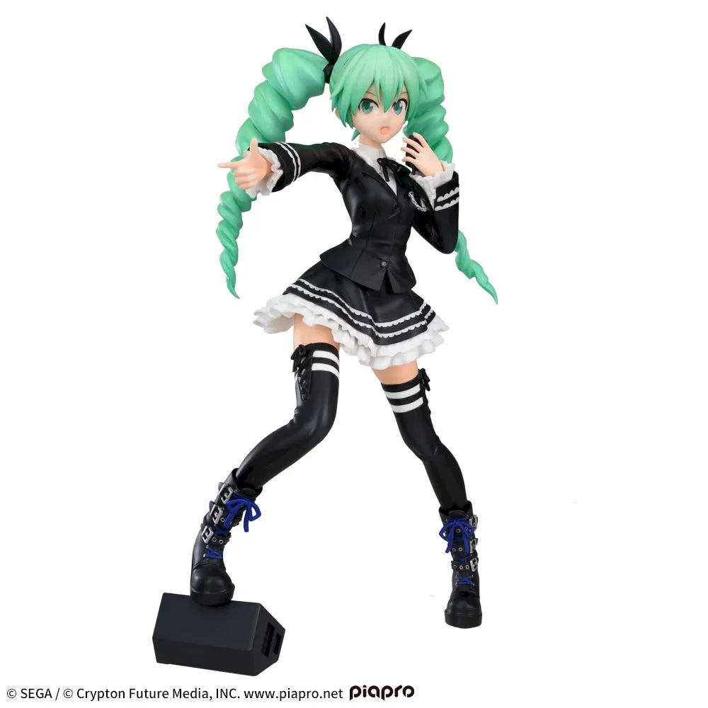 Sega Prize Hatsune Miku: Project DIVA Arcade Future Tone Hatsune Miku Dark Angel Ver. Super Premium Figure main product photo
