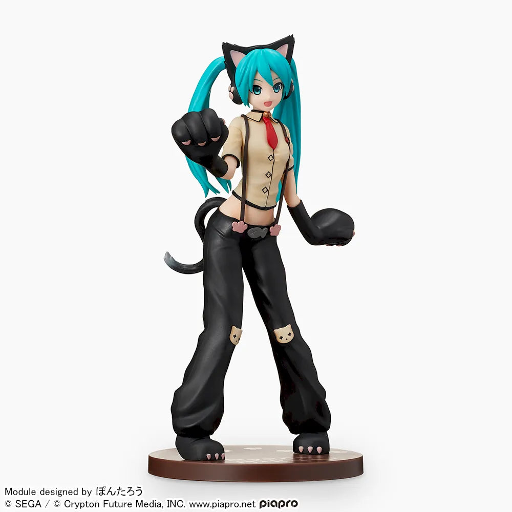 Sega Prize Hatsune Miku: Project DIVA Arcade Future Tone Hatsune Miku Nyanko Ver. Super Premium Figure alternate product photo 3