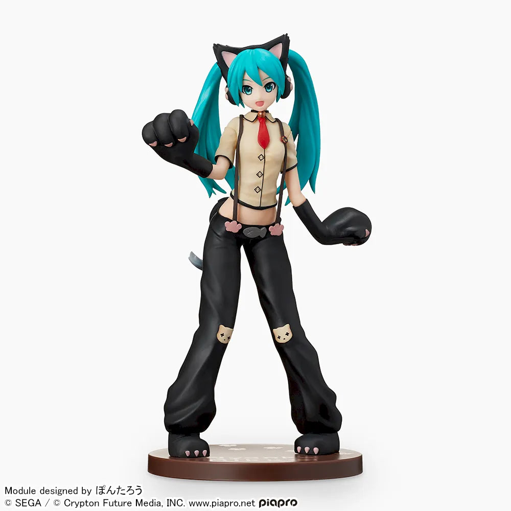 Sega Prize Hatsune Miku: Project DIVA Arcade Future Tone Hatsune Miku Nyanko Ver. Super Premium Figure main product photo