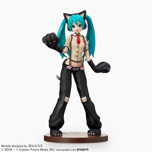 Sega Prize Hatsune Miku: Project DIVA Arcade Future Tone Hatsune Miku Nyanko Ver. Super Premium Figure main product photo