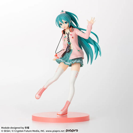 Sega Prize Hatsune Miku: Project DIVA Arcade Future Tone Hatsune Miku Ribbon Girl Ver. Super Premium Figure main product photo