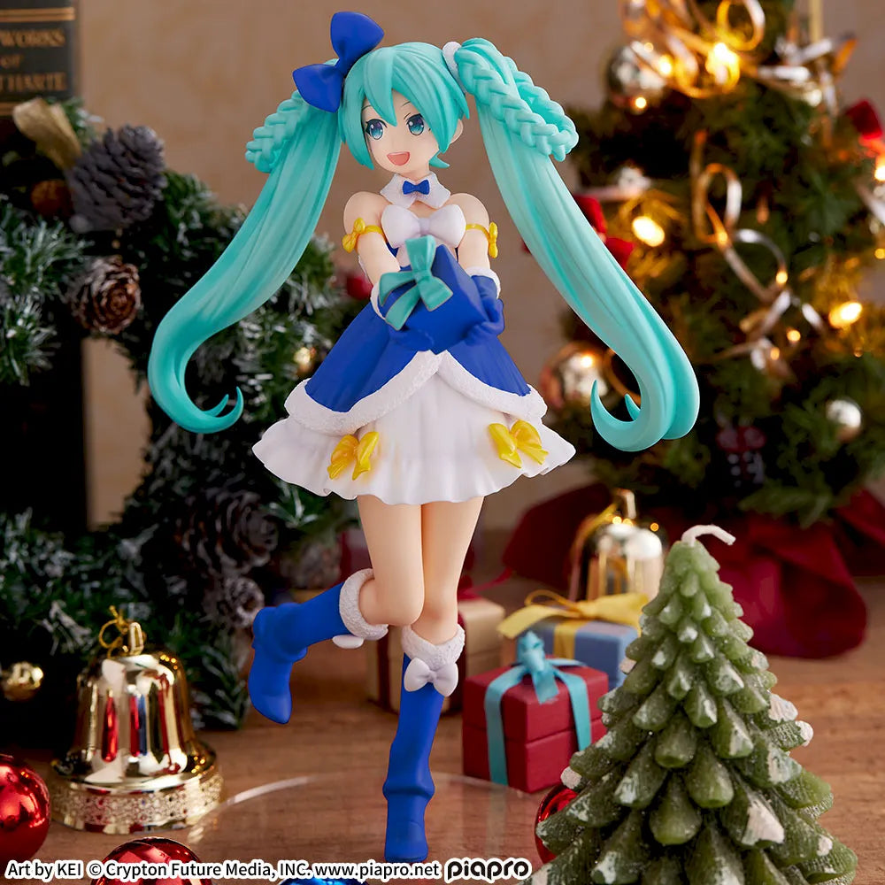 Sega Prize Hatsune Miku Sapphire Christmas High Premium Figure alternate product photo 2