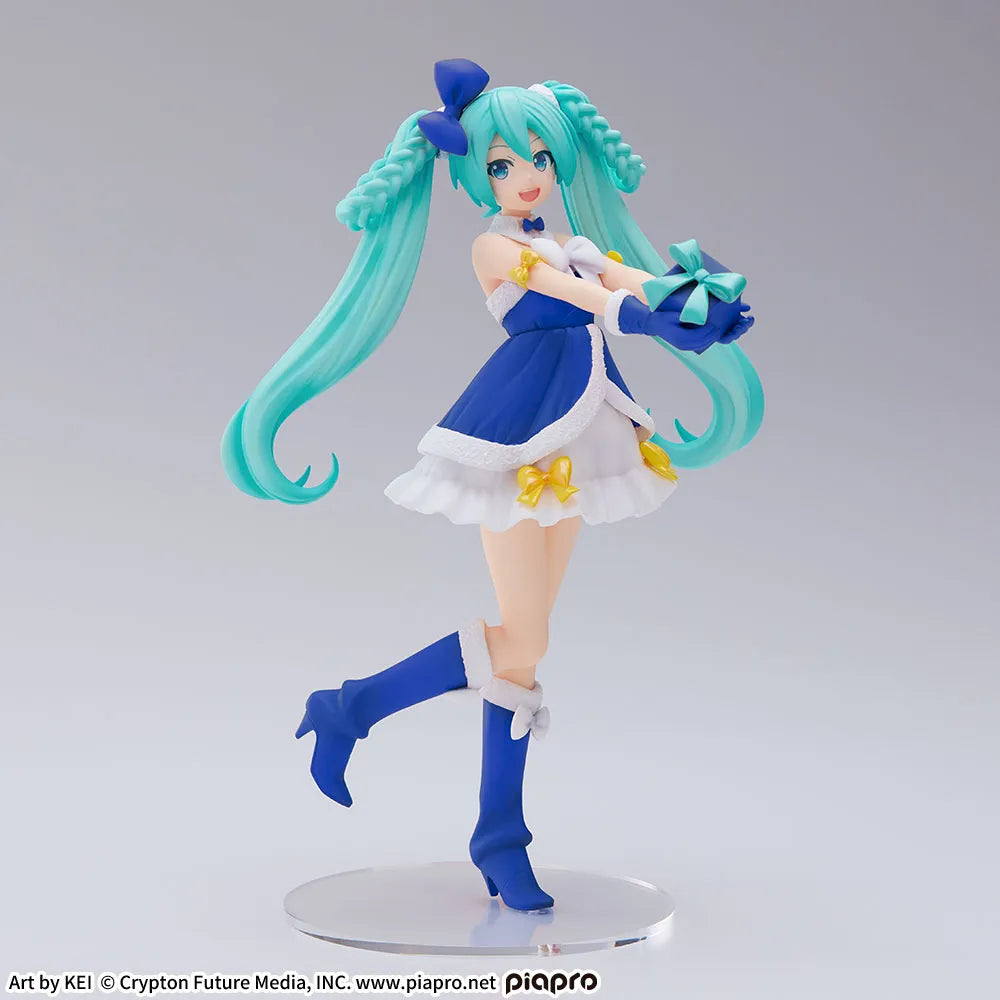 Sega Prize Hatsune Miku Sapphire Christmas High Premium Figure alternate product photo 5