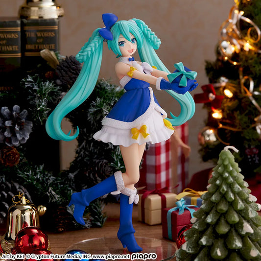 Sega Prize Hatsune Miku Sapphire Christmas High Premium Figure main product photo