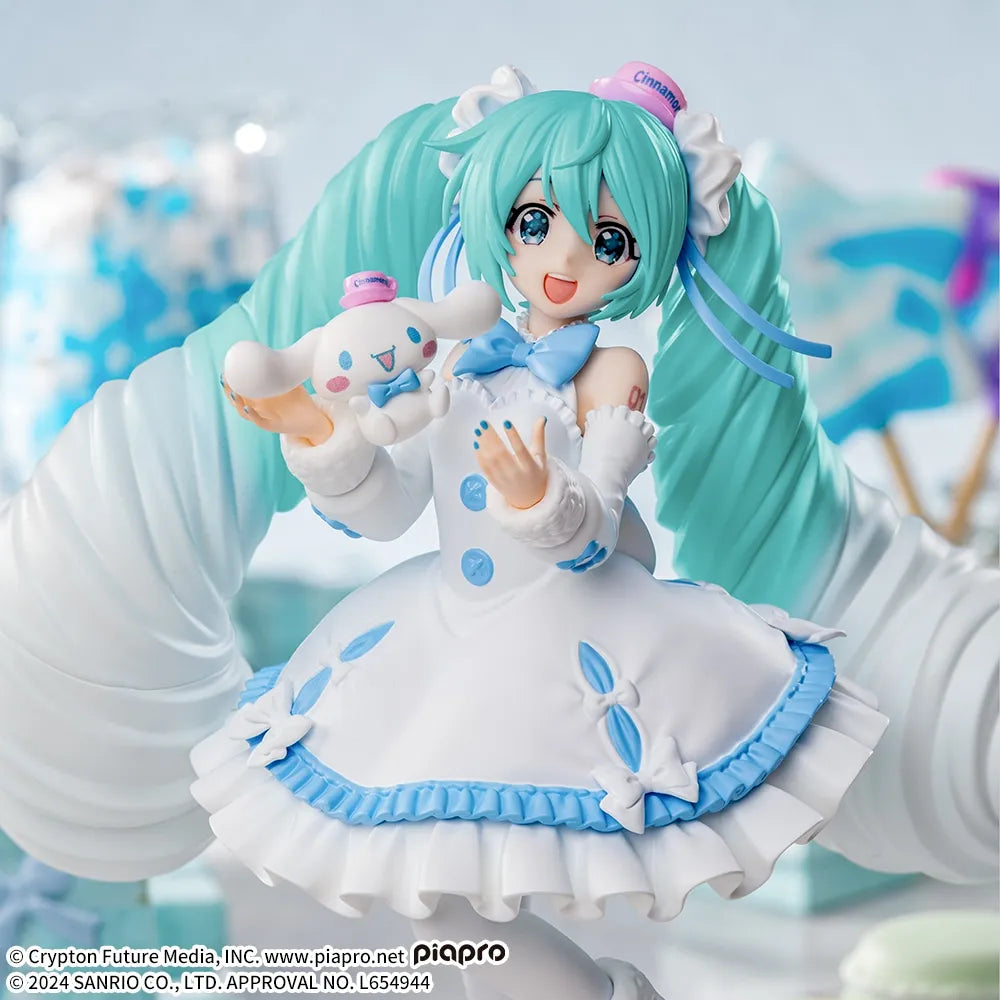 Sega Prize Hatsune Miku x Cinnamoroll Hatsune Miku White Dress Ver. Luminasta Figure alternate product photo 3