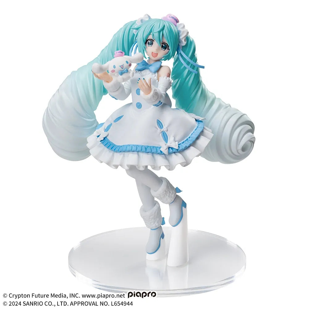 Sega Prize Hatsune Miku x Cinnamoroll Hatsune Miku White Dress Ver. Luminasta Figure alternate product photo 6