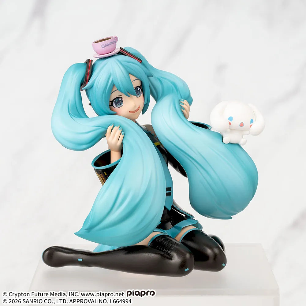 Sega Prize Hatsune Miku x Cinnamoroll Hatsune Miku x Cinnamoroll Fluffy Ver. Chokonose Premium Figure alternate product photo 4