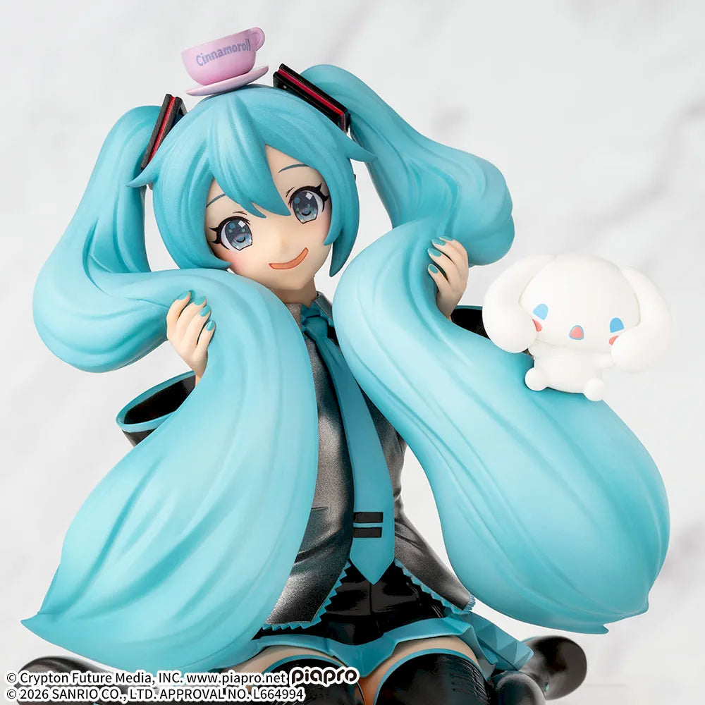 Sega Prize Hatsune Miku x Cinnamoroll Hatsune Miku x Cinnamoroll Fluffy Ver. Chokonose Premium Figure alternate product photo 5