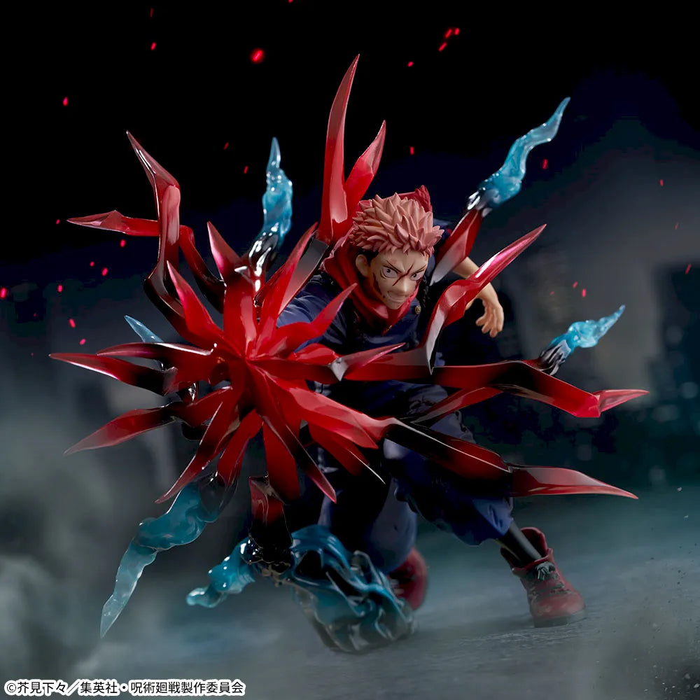 Sega Prize Jujutsu Kaisen Yuji Itadori Black Flash Ver. Luminasta Figure main product photo
