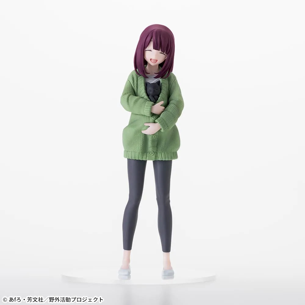 Sega Prize Laid-Back Camp Season 3 Ayano Toki with Cat Desktop x Decorate Collections Figure main product photo