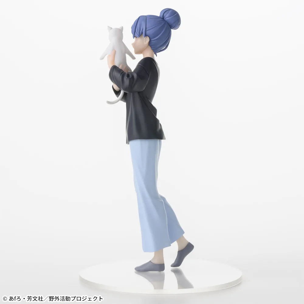 Sega Prize Laid-Back Camp Season 3 Rin Shima with Cat Desktop x Decorate Collections Figure alternate product photo 3