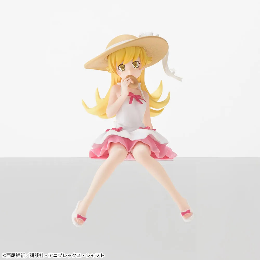 Sega Prize Monogatari Series Shinobu Oshino Eating Donut Ver. Chokonose Premium Figure main product photo