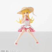 Sega Prize Monogatari Series Shinobu Oshino Eating Donut Ver. Chokonose Premium Figure main product photo