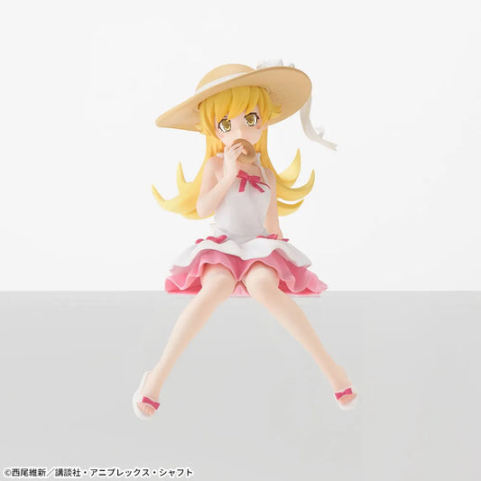 Sega Prize Monogatari Series Shinobu Oshino Eating Donut Ver. Chokonose Premium Figure main product photo