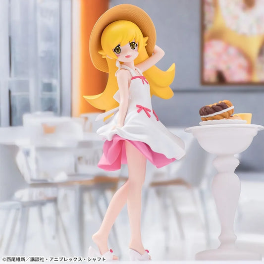 Sega Prize Monogatari Series Shinobu Oshino Straw Hat Ver. Premium Figure main product photo