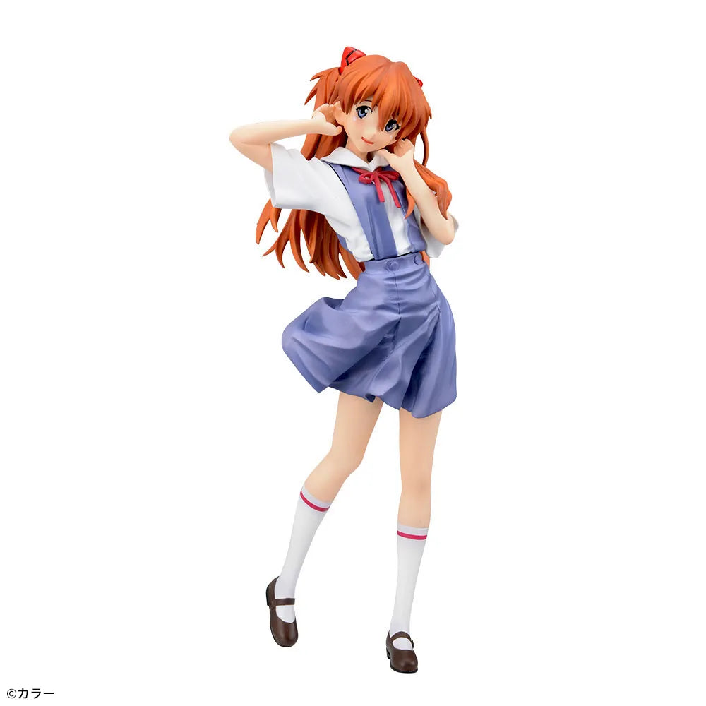 Sega Prize Neon Genesis Evangelion Asuka School Uniform Ver. High Premium Figure main product photo