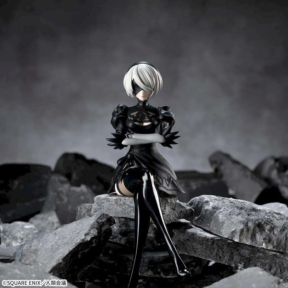 Sega Prize NieR:Automata Ver1.1a 2B Chokonose Premium Figure main product photo