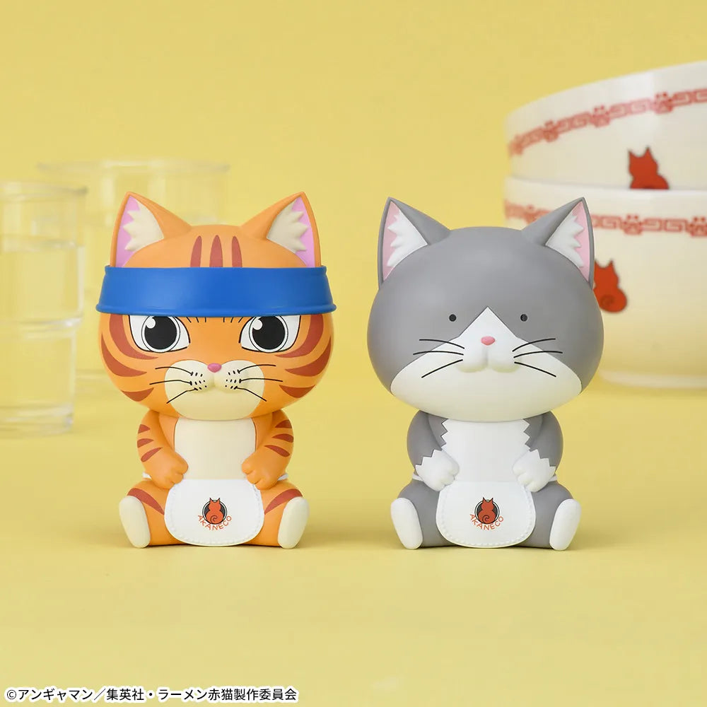 Sega Prize Ramen Akaneko Bunzo & Sasaki Sofubi Figure main product photo