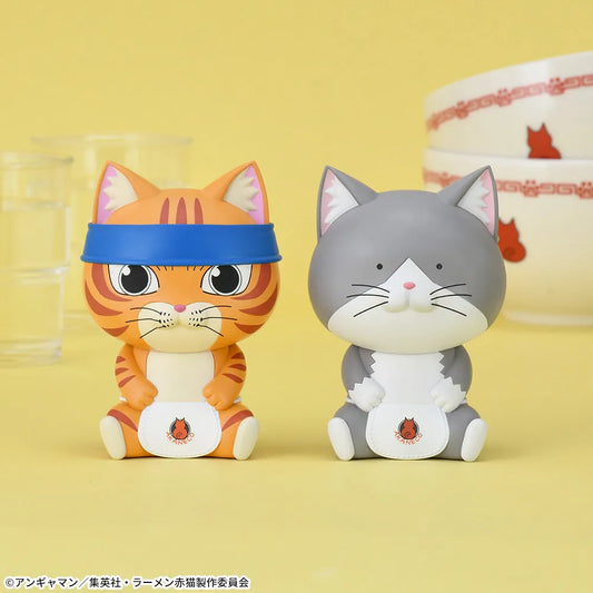Sega Prize Ramen Akaneko Bunzo & Sasaki Sofubi Figure main product photo