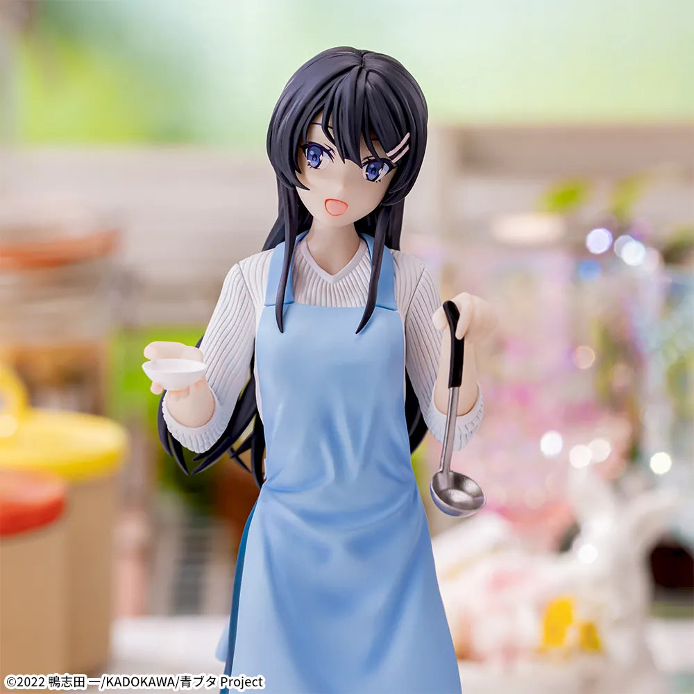 Sega Prize Rascal Does Not Dream of Bunny Girl Senpai Mai Sakurajima Apron Ver. Luminasta Figure alternate product photo 4