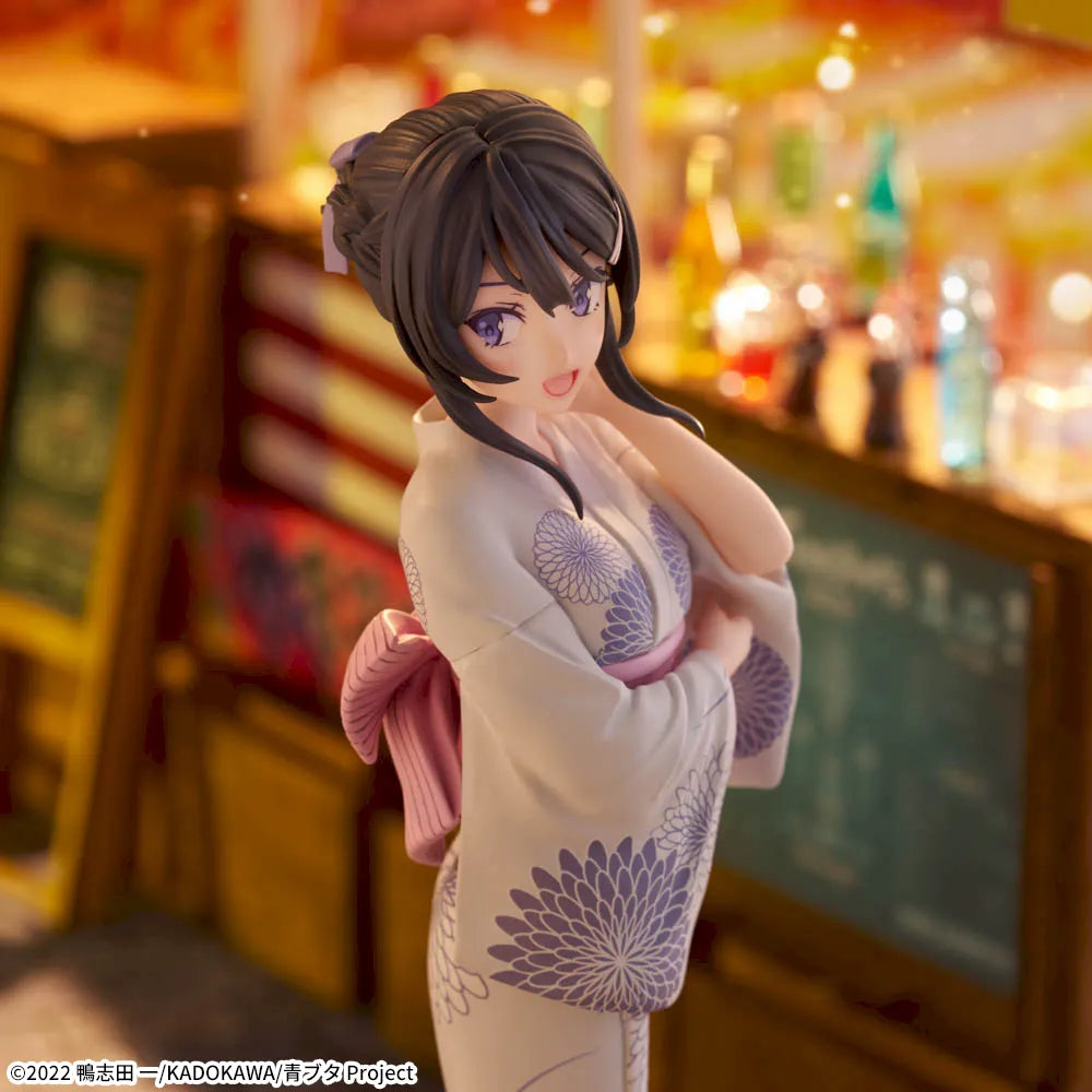Sega Prize Rascal Does Not Dream of Bunny Girl Senpai Mai Sakurajima Yukata Ver. Luminasta Figure alternate product photo 5