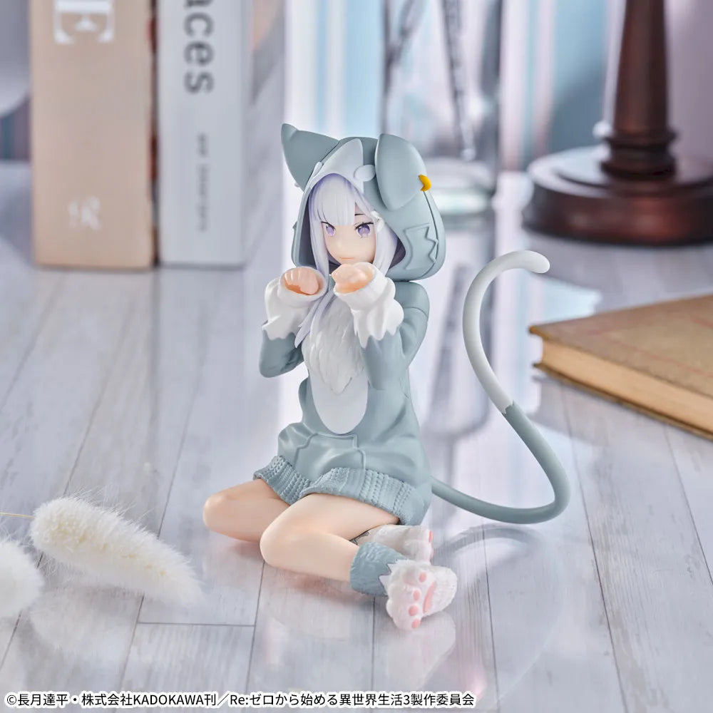 Sega Prize Re:ZERO -Starting Life in Another World- Emilia Fluffy Puck Ver. Yumemirize Figure alternate product photo 4