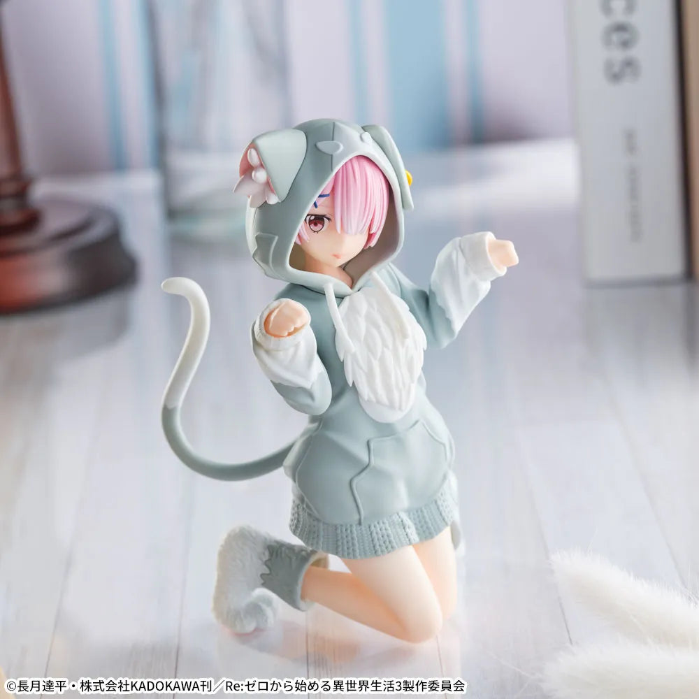 Sega Prize Re:ZERO -Starting Life in Another World- Ram Fluffy Puck Ver. Yumemirize Figure alternate product photo 3