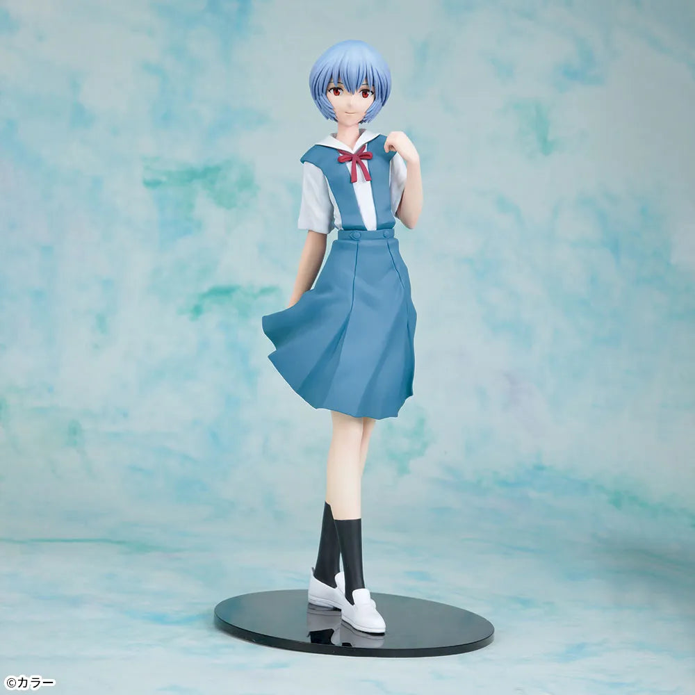 Sega Prize Rebuild of Evangelion Rei Ayanami School Uniform Ver. High Premium Figure main product photo