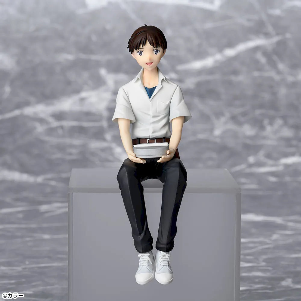 Sega Prize Rebuild of Evangelion Shinji Ikari School Uniform Ver. Chokonose Premium Figure main product photo