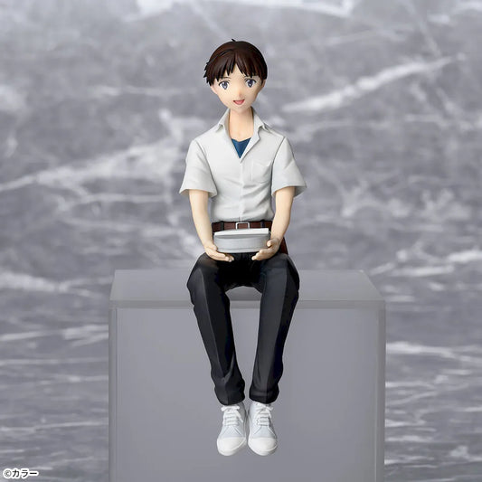 Sega Prize Rebuild of Evangelion Shinji Ikari School Uniform Ver. Chokonose Premium Figure main product photo