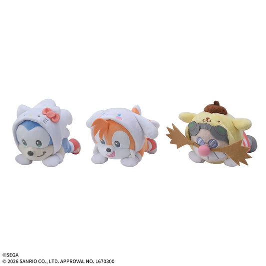 Sega Prize Sonic & Friends x Sanrio Characters Nesoberi Mini Vol. 1 Plush main product photo
