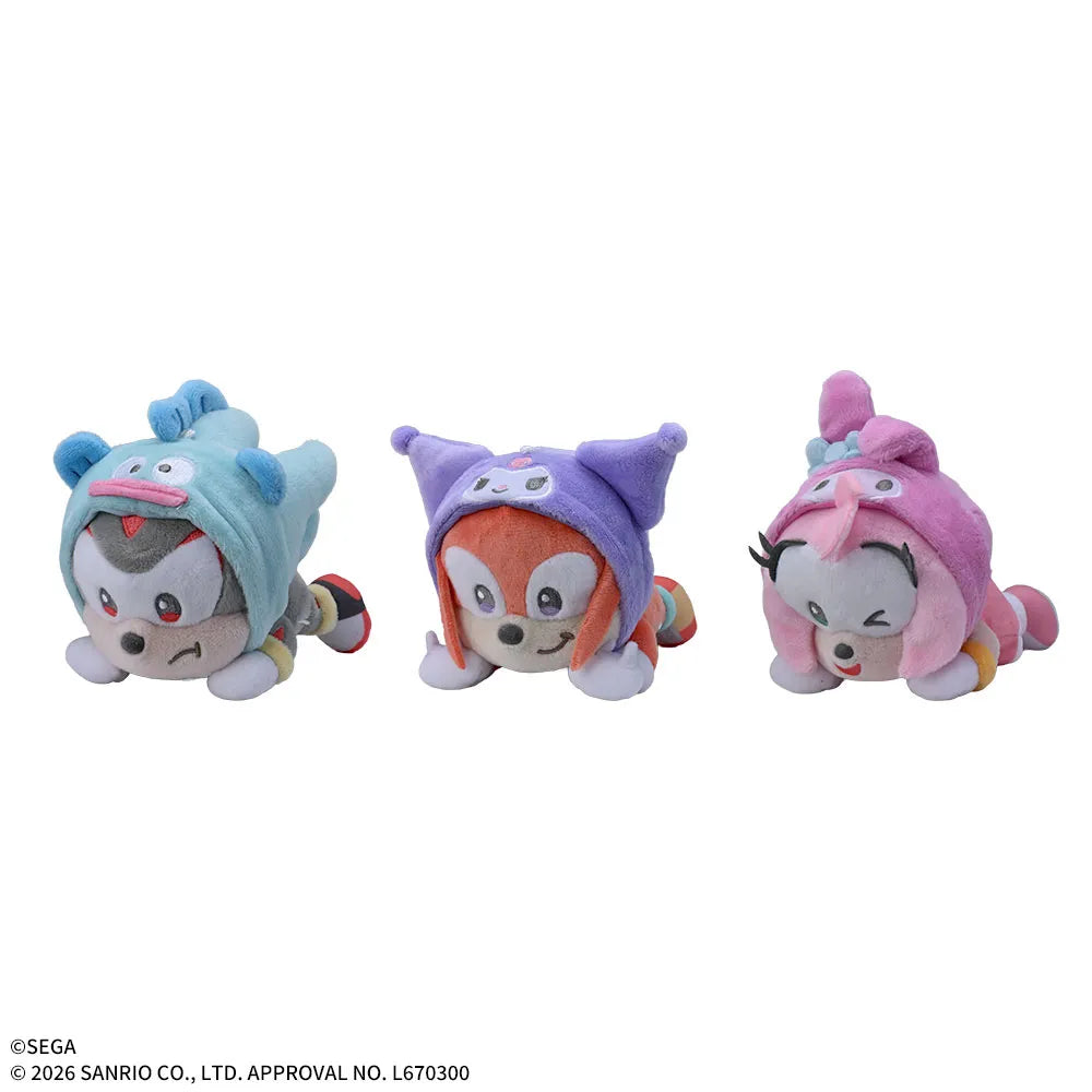 Sega Prize Sonic & Friends x Sanrio Characters Nesoberi Mini Vol. 2 Plush main product photo