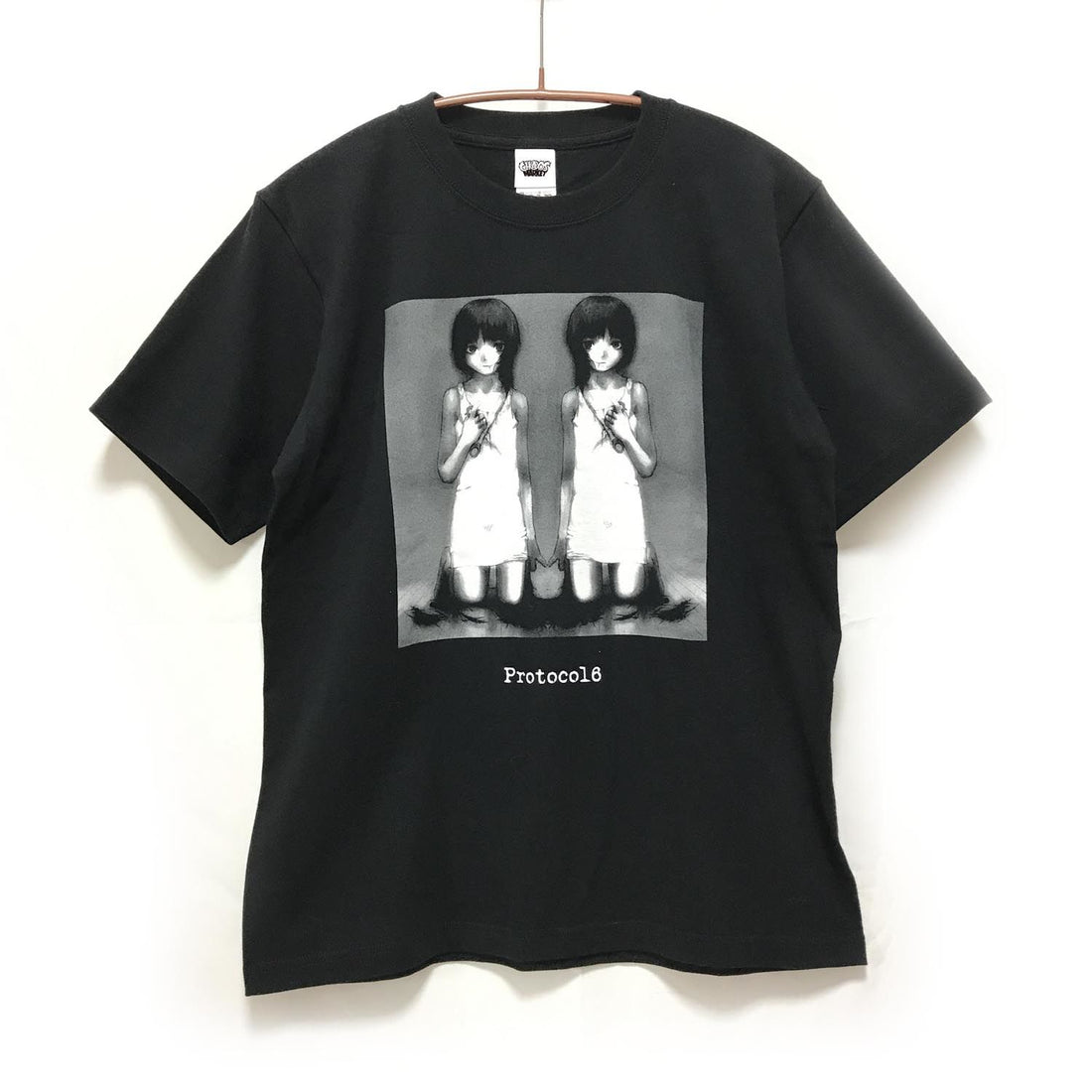 Serial Experiments Lain x CHAOSMARKET Lain Iwakura Hair Cut T-Shirt in Black - official product photo 1