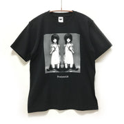 Serial Experiments Lain x CHAOSMARKET Lain Iwakura Hair Cut T-Shirt in Black - official product photo 1