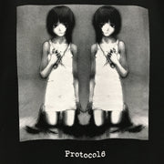 Serial Experiments Lain x CHAOSMARKET Lain Iwakura Hair Cut T-Shirt in Black - official product photo 2