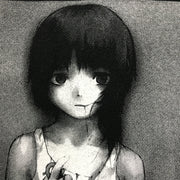 Serial Experiments Lain x CHAOSMARKET Lain Iwakura Hair Cut T-Shirt in Black - official product photo 3