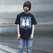 Serial Experiments Lain x CHAOSMARKET Lain Iwakura Hair Cut T-Shirt in Black - official product photo 4