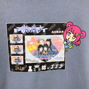 Serial Experiments Lain x KUDAN Lain Iwakura Print Memories Sweatshirt in Acid Blue - official product photo 2