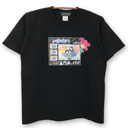 Serial Experiments Lain x KUDAN Lain Iwakura Print Memories T-Shirt in Black - official product photo 1