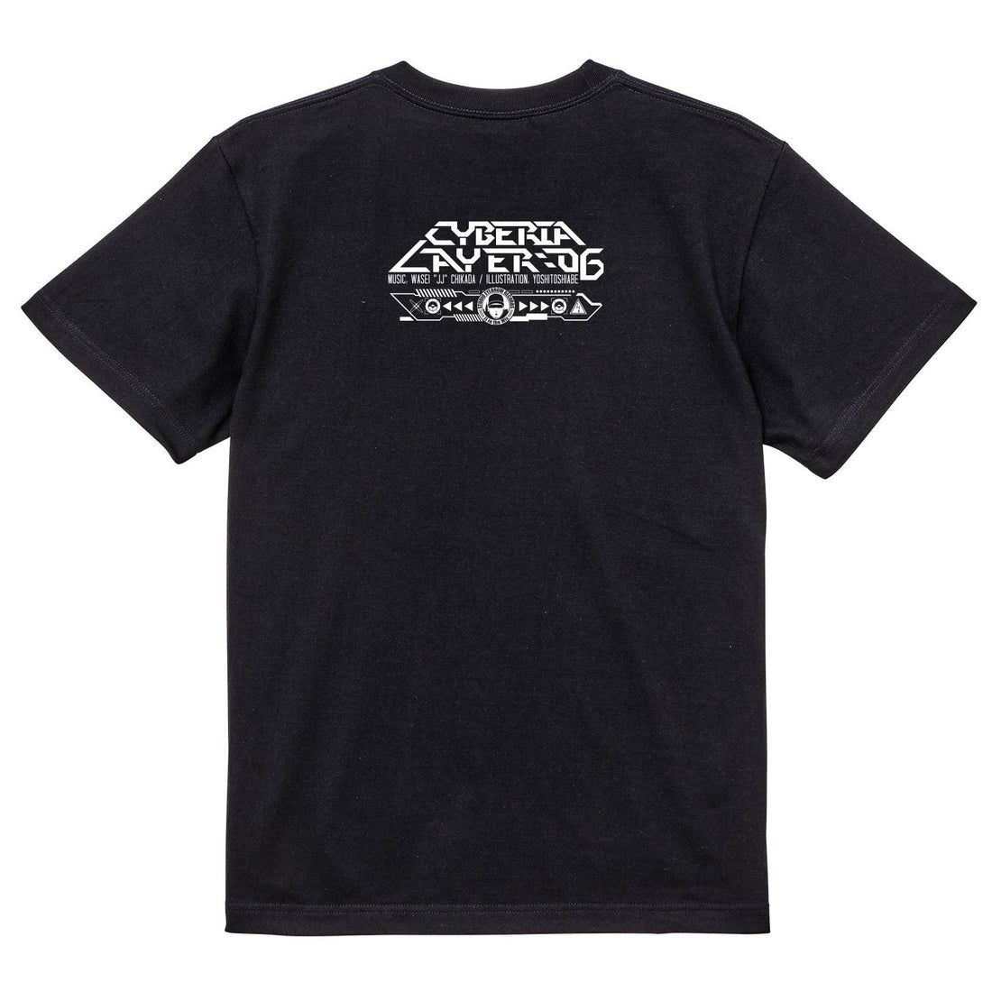 Serial Experiments Lain x messa Cyberia Layer:06 Subliminal Aurora T-Shirt in Black - official product photo 2