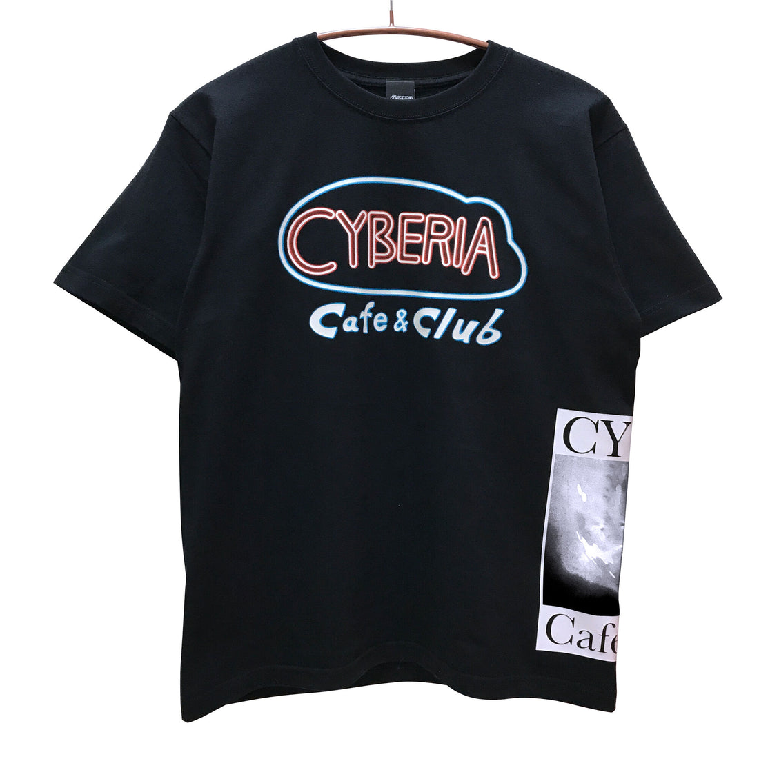 Serial Experiments Lain x messa CYBERIA NEON T-Shirt in Black - official product photo 1